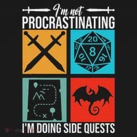 IM Not Procrastinating IM Doing Side Quests For Rpg Gamers Tank Top thumb 6