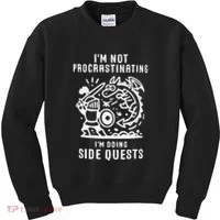 IM Not Procrastinating IM Doing Side Quests Kids Sweatshirt thumb 0