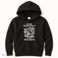 IM Not Procrastinating IM Doing Side Quests Kids Hoodie thumb 0