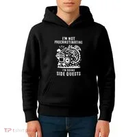 IM Not Procrastinating IM Doing Side Quests Kids Hoodie thumb 4