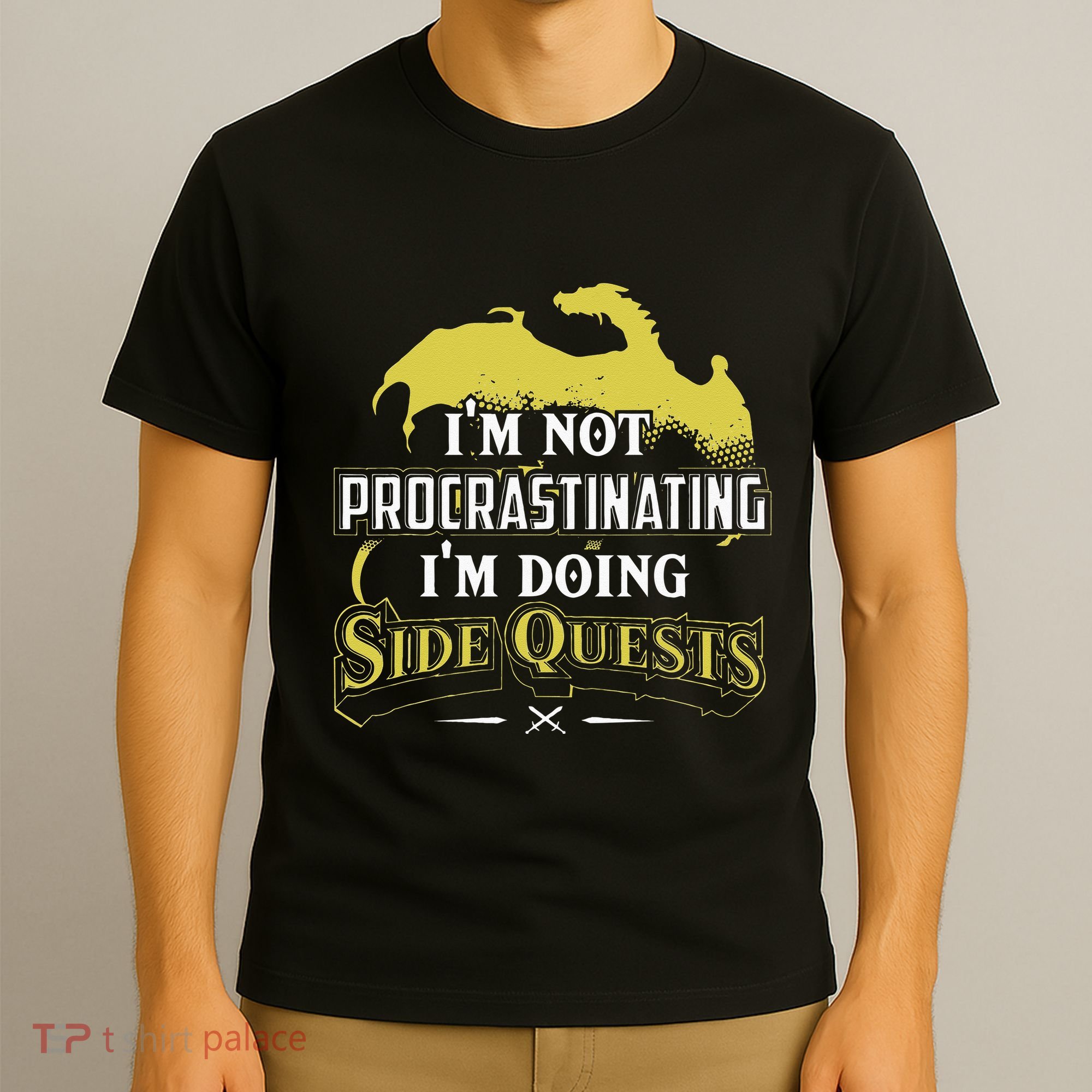 Im Not Procrastinating Im Doing Side Quests RPG Gamer T-Shirt
