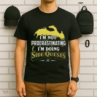Im Not Procrastinating Im Doing Side Quests RPG Gamer T-Shirt thumb 6
