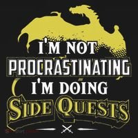 Im Not Procrastinating Im Doing Side Quests RPG Gamer T-Shirt thumb 7