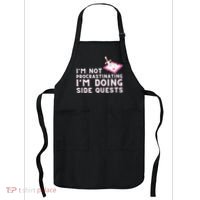 Im Not Procrastinating Im Doing Side Quests Gamer Gaming Apron thumb 0