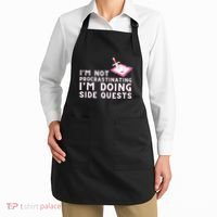 Im Not Procrastinating Im Doing Side Quests Gamer Gaming Apron thumb 2