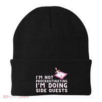 Im Not Procrastinating Im Doing Side Quests Gamer Gaming Beanie thumb 0