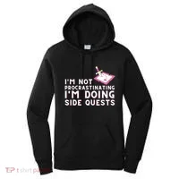 Im Not Procrastinating Im Doing Side Quests Gamer Gaming Women's Hoodie thumb 0