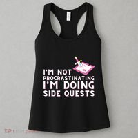 Im Not Procrastinating Im Doing Side Quests Gamer Gaming Women's Tank Top thumb 3