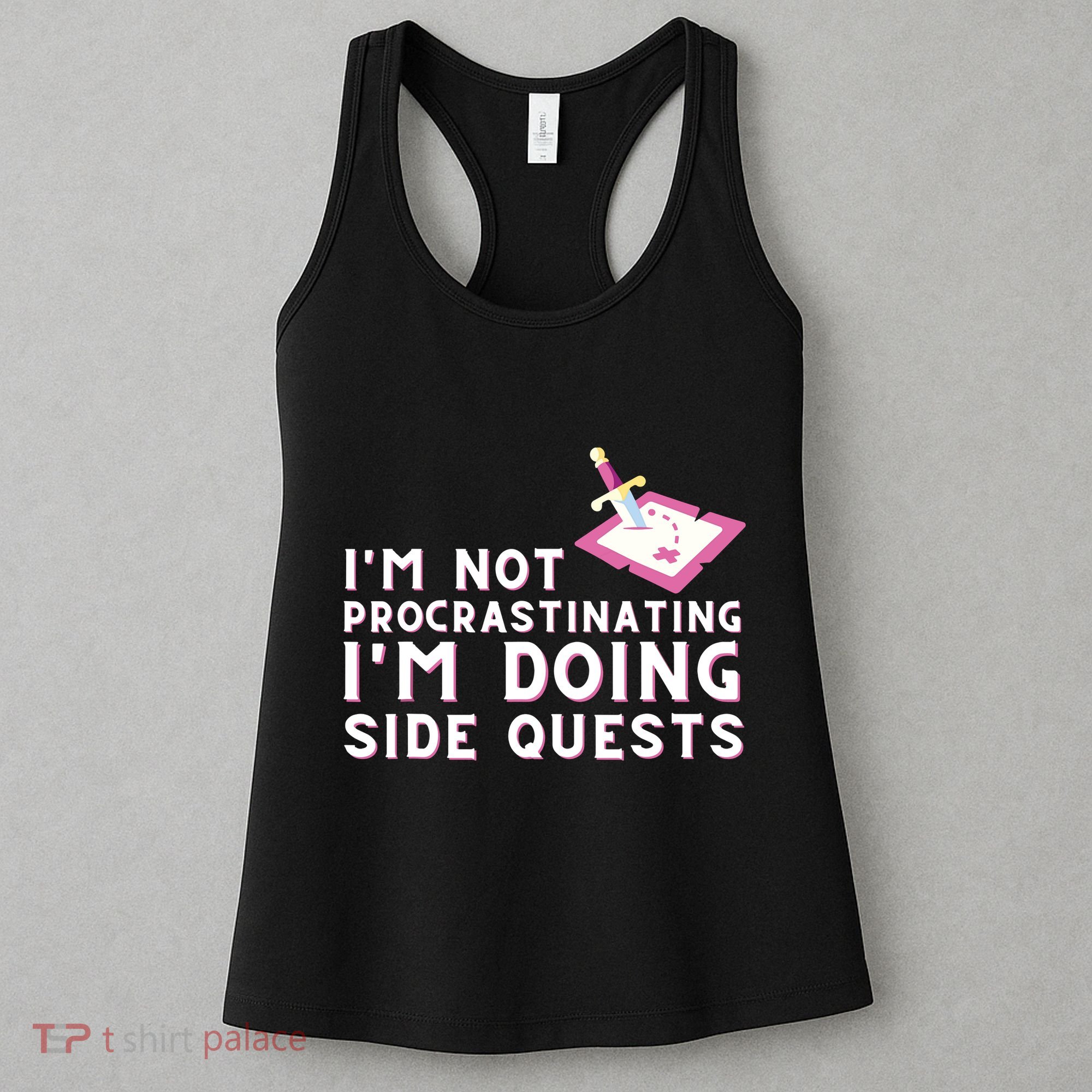 Im Not Procrastinating Im Doing Side Quests Gamer Gaming Women's Tank Top