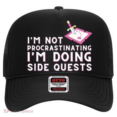 Im Not Procrastinating Im Doing Side Quests Gamer Gaming Hat