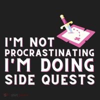 Im Not Procrastinating Im Doing Side Quests Gamer Gaming Hat thumb 2