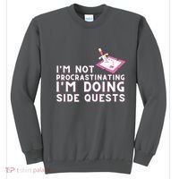 Im Not Procrastinating Im Doing Side Quests Gamer Gaming Sweatshirt thumb 0