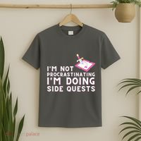 Im Not Procrastinating Im Doing Side Quests Gamer Gaming T-Shirt thumb 2