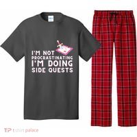 Im Not Procrastinating Im Doing Side Quests Gamer Gaming Pajama Set thumb 0