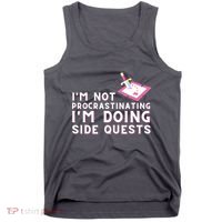 Im Not Procrastinating Im Doing Side Quests Gamer Gaming Tank Top thumb 0