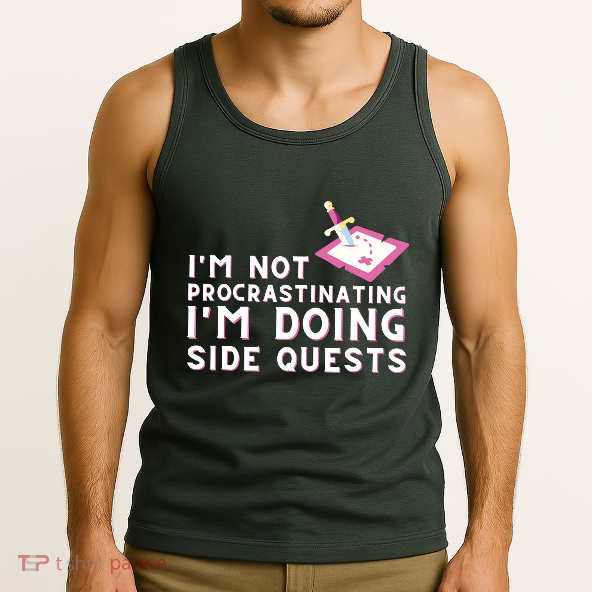 Im Not Procrastinating Im Doing Side Quests Gamer Gaming Tank Top