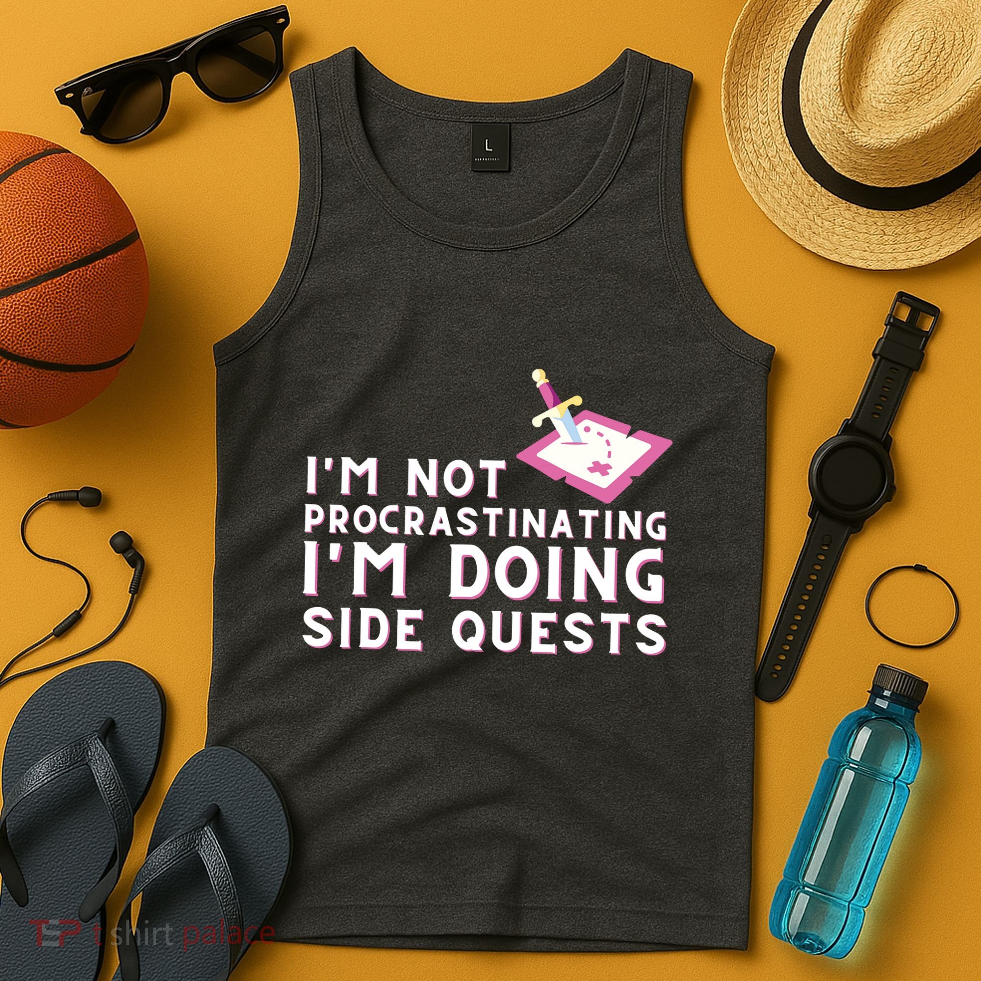 Im Not Procrastinating Im Doing Side Quests Gamer Gaming Tank Top