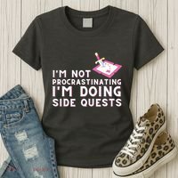 Im Not Procrastinating Im Doing Side Quests Gamer Gaming Women's T-Shirt thumb 3