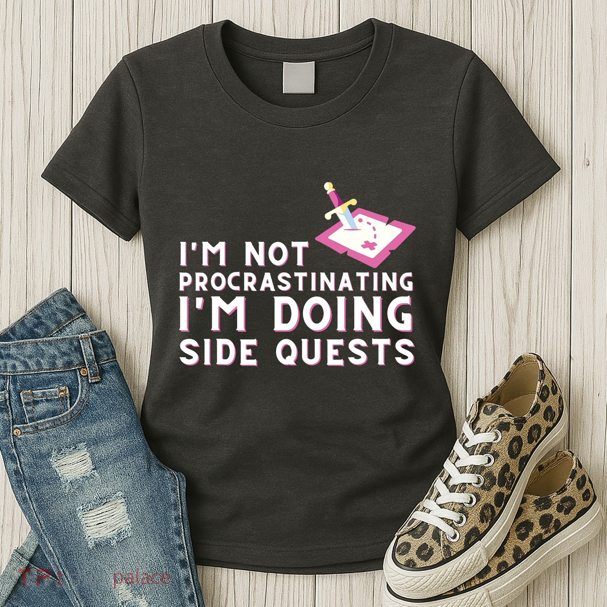 Im Not Procrastinating Im Doing Side Quests Gamer Gaming Women's T-Shirt