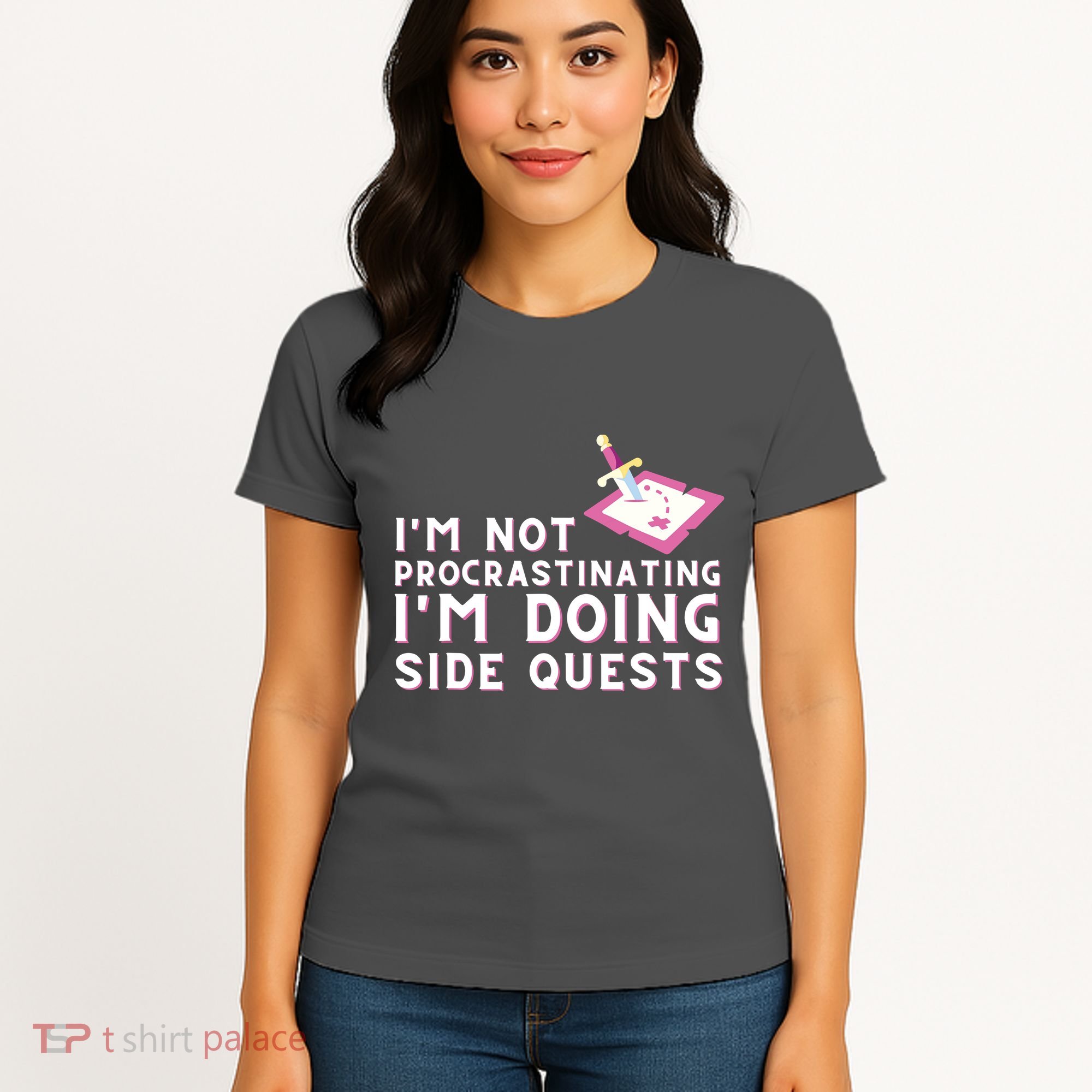 Im Not Procrastinating Im Doing Side Quests Gamer Gaming Women's T-Shirt