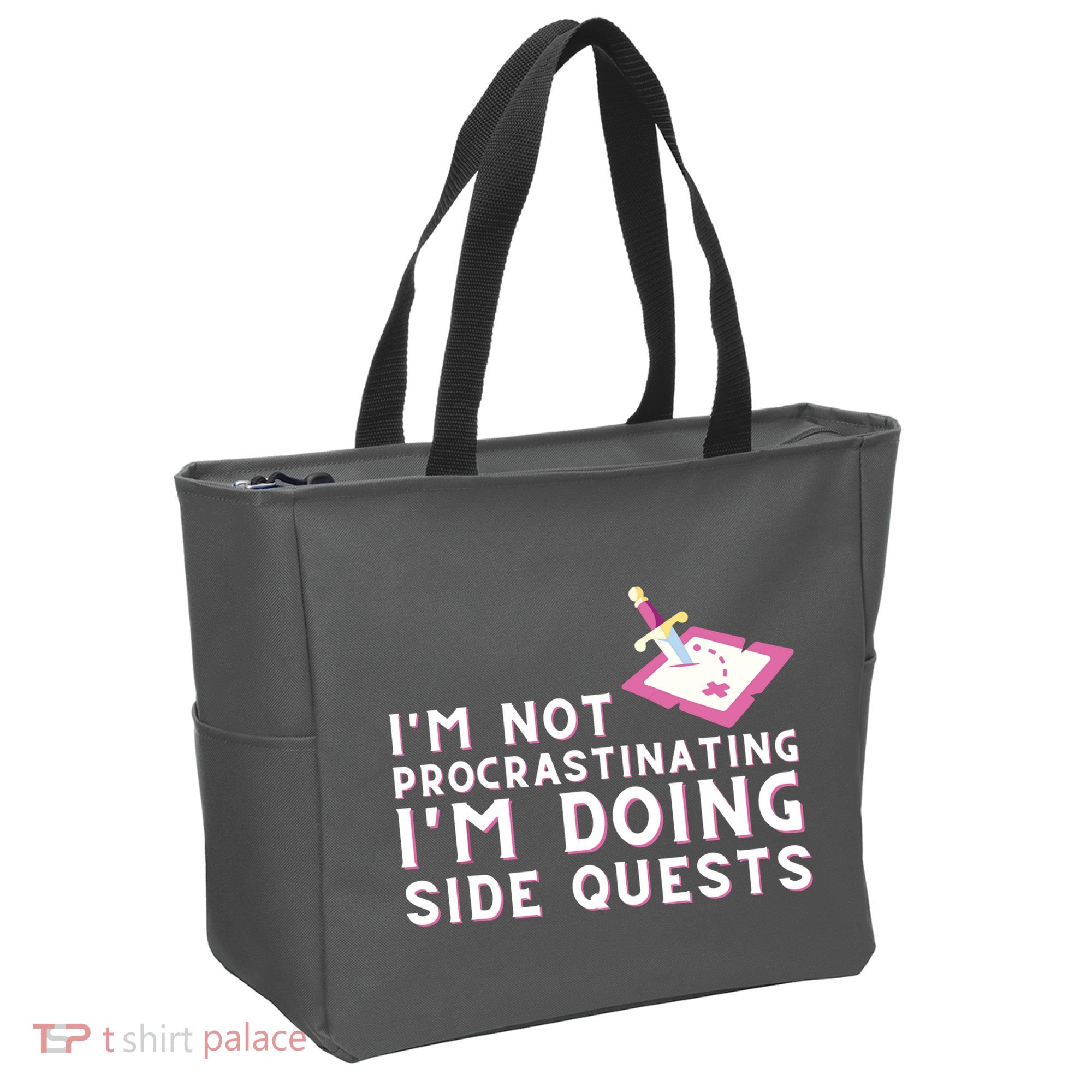 Im Not Procrastinating Im Doing Side Quests Gamer Gaming Tote Bag