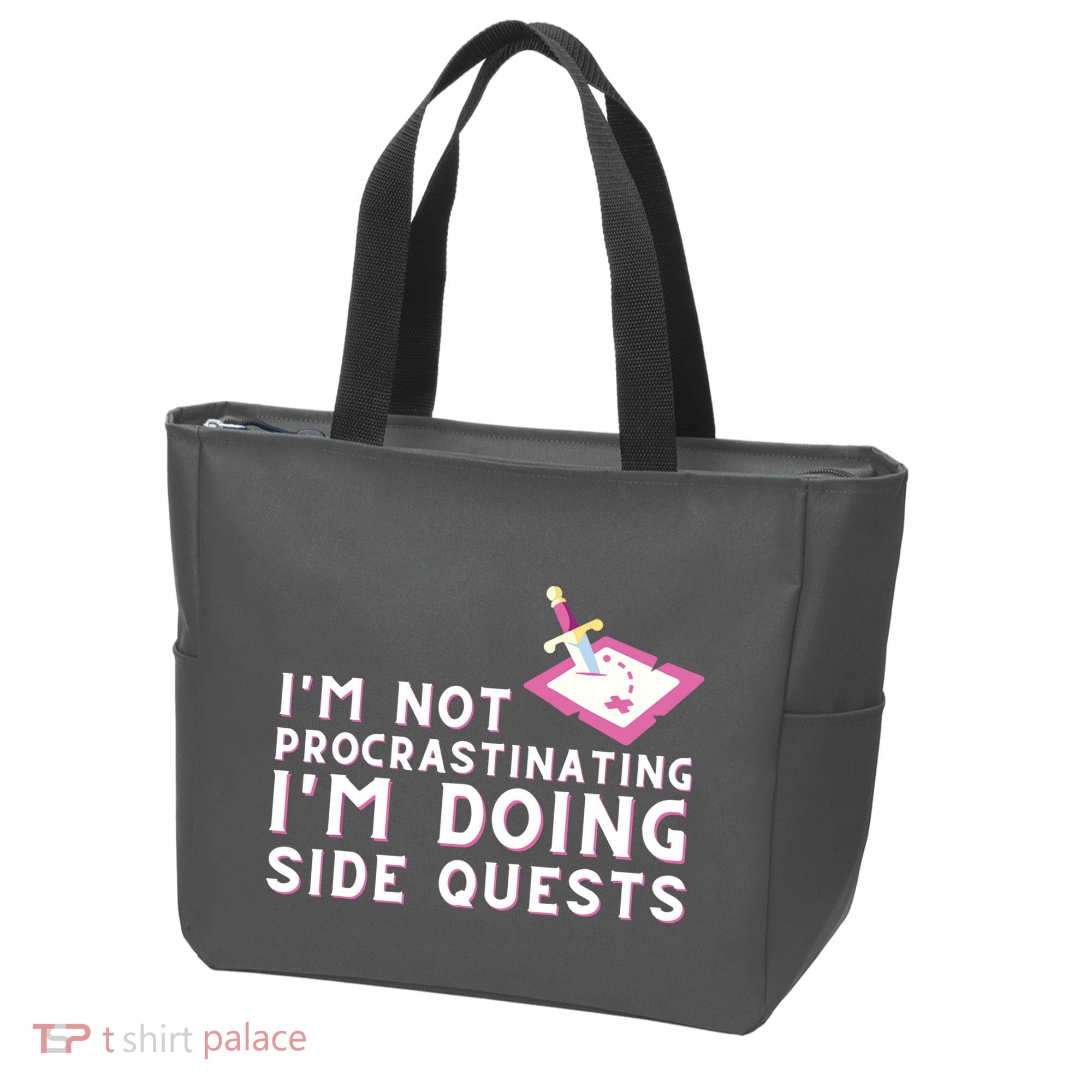 Im Not Procrastinating Im Doing Side Quests Gamer Gaming Tote Bag