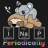 I Nap Periodically Funny Science Sloth Lover Koala Mama Bear Women's Hoodie thumb 2