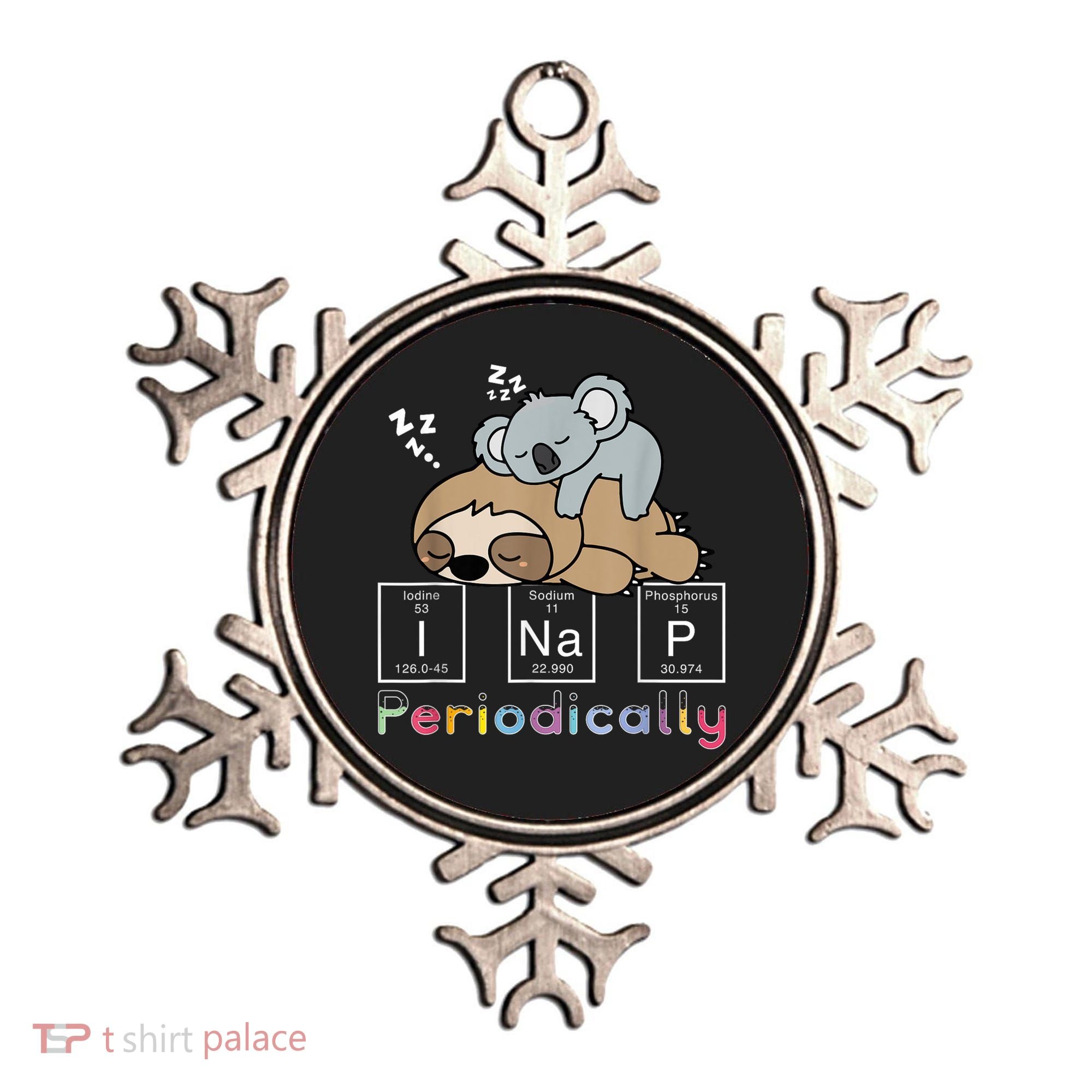 I Nap Periodically Funny Science Sloth Lover Koala Mama Bear Ornament
