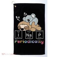I Nap Periodically Funny Science Sloth Lover Koala Mama Bear Golf Towel thumb 0