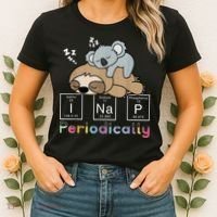 I Nap Periodically Funny Science Sloth Lover Koala Mama Bear Women's T-Shirt thumb 2