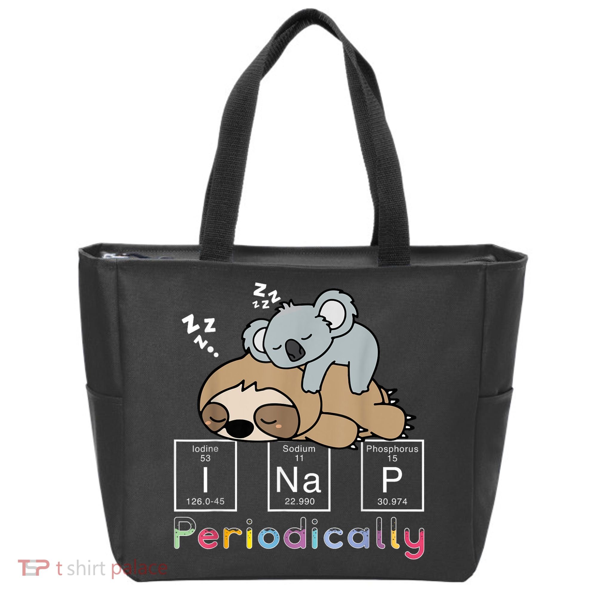 I Nap Periodically Funny Science Sloth Lover Koala Mama Bear Tote Bag