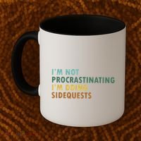 IM Not Procrastinating IM Doing Sidequests Gamer Dad Coffee Mug thumb 2