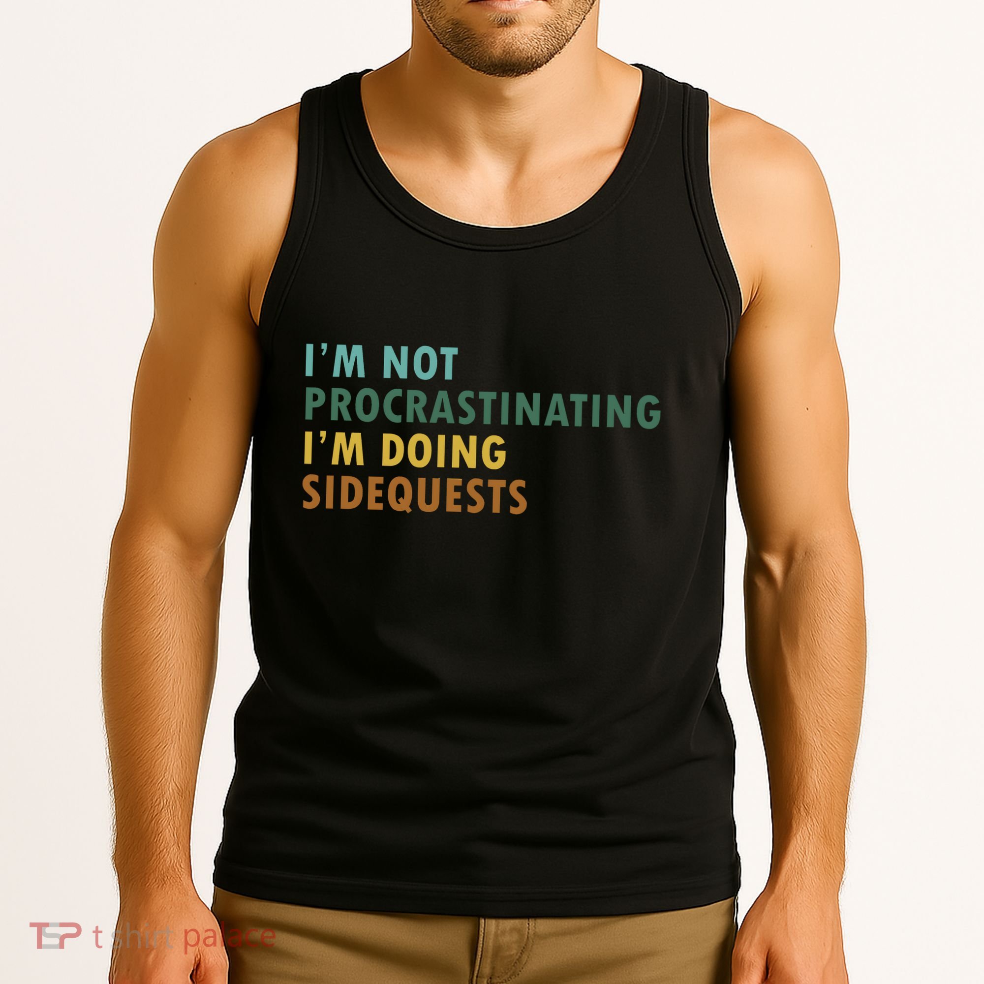 IM Not Procrastinating IM Doing Sidequests Gamer Dad Tank Top