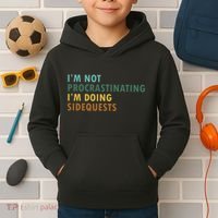 IM Not Procrastinating IM Doing Sidequests Gamer Dad Kids Hoodie thumb 2