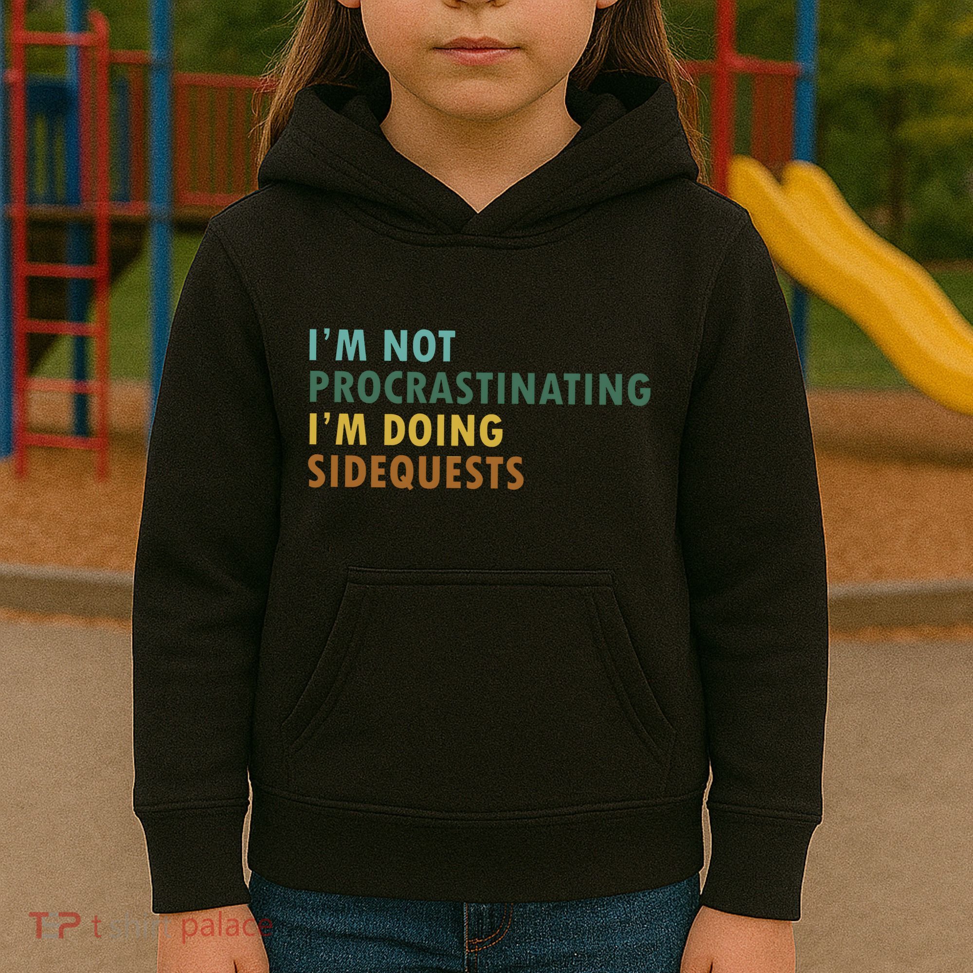 IM Not Procrastinating IM Doing Sidequests Gamer Dad Kids Hoodie