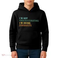 IM Not Procrastinating IM Doing Sidequests Gamer Dad Kids Hoodie thumb 4