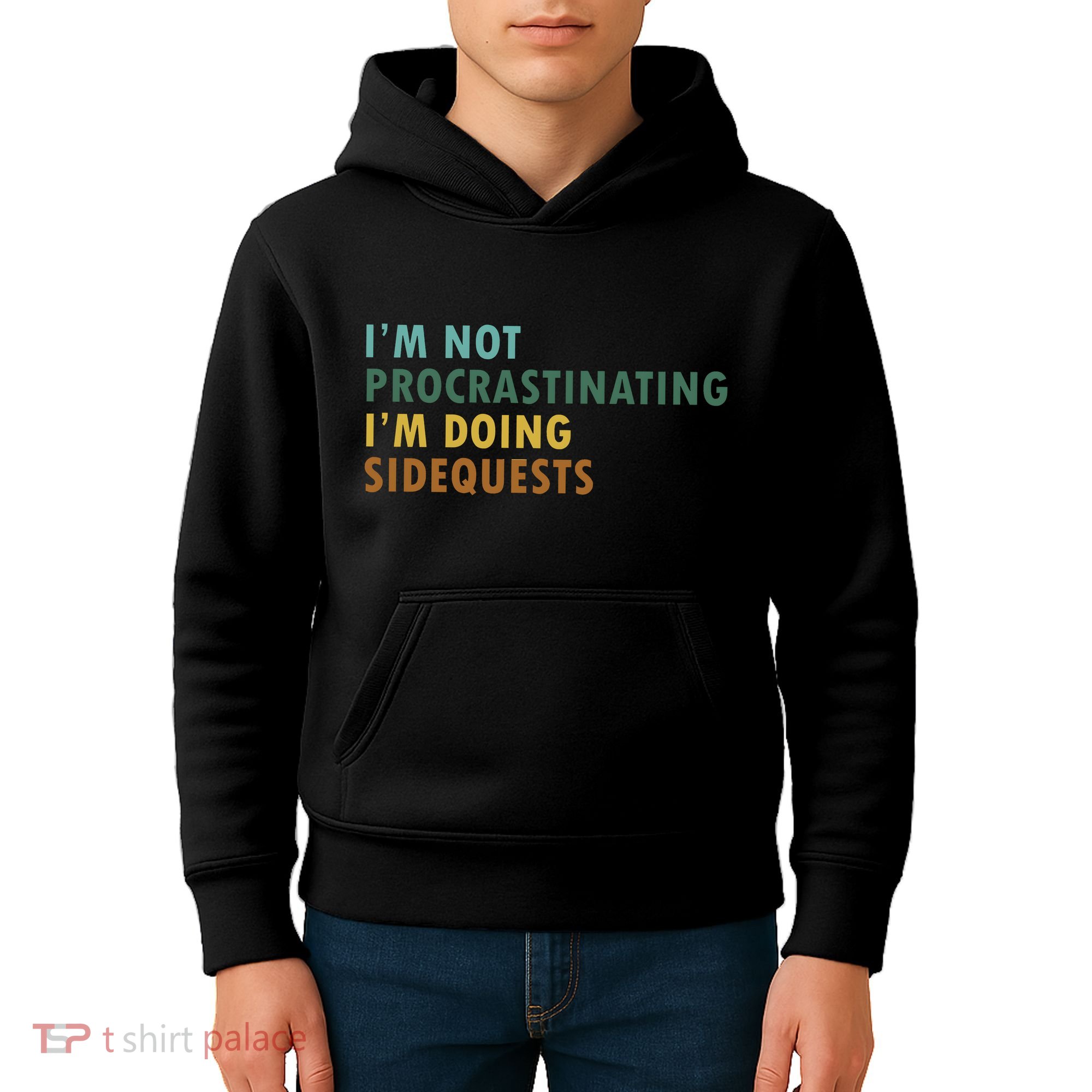 IM Not Procrastinating IM Doing Sidequests Gamer Dad Kids Hoodie