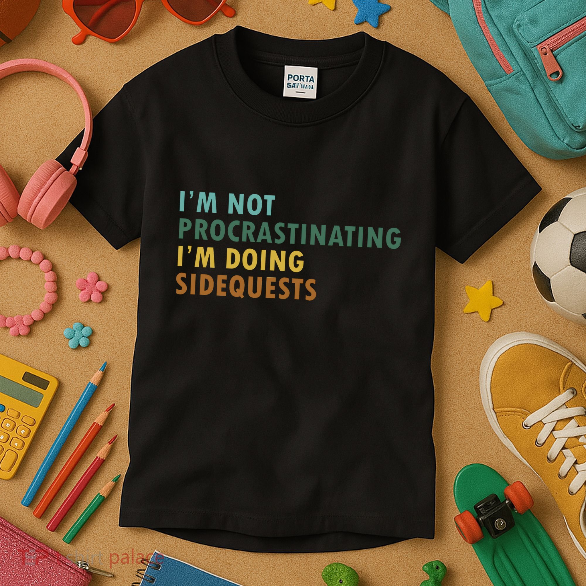 IM Not Procrastinating IM Doing Sidequests Gamer Dad Kids T-Shirt