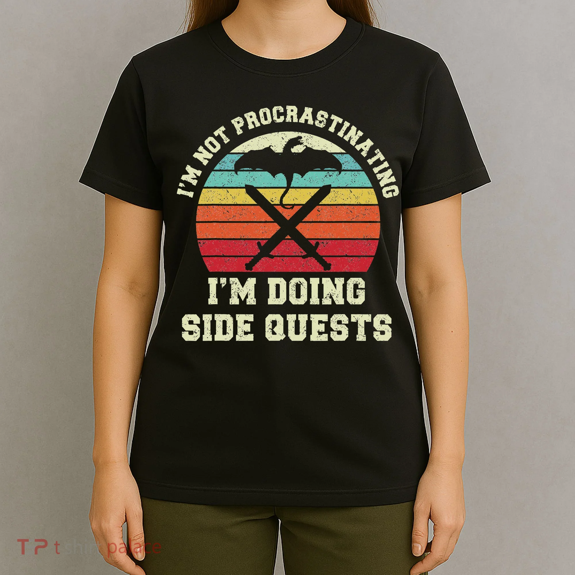 I'm Not Procrastinating I'm Doing Side Quests Gamer T-Shirt