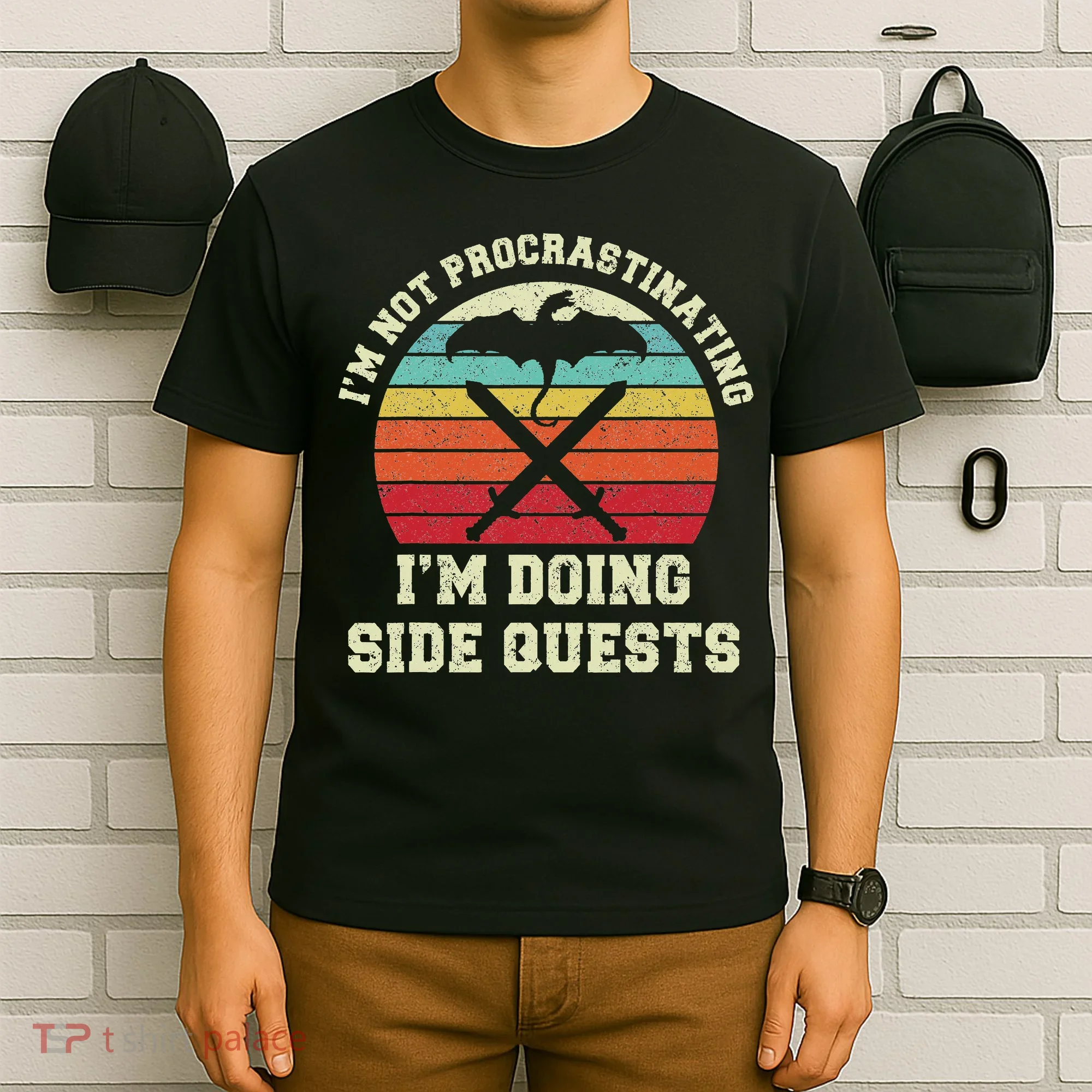 I'm Not Procrastinating I'm Doing Side Quests Gamer T-Shirt