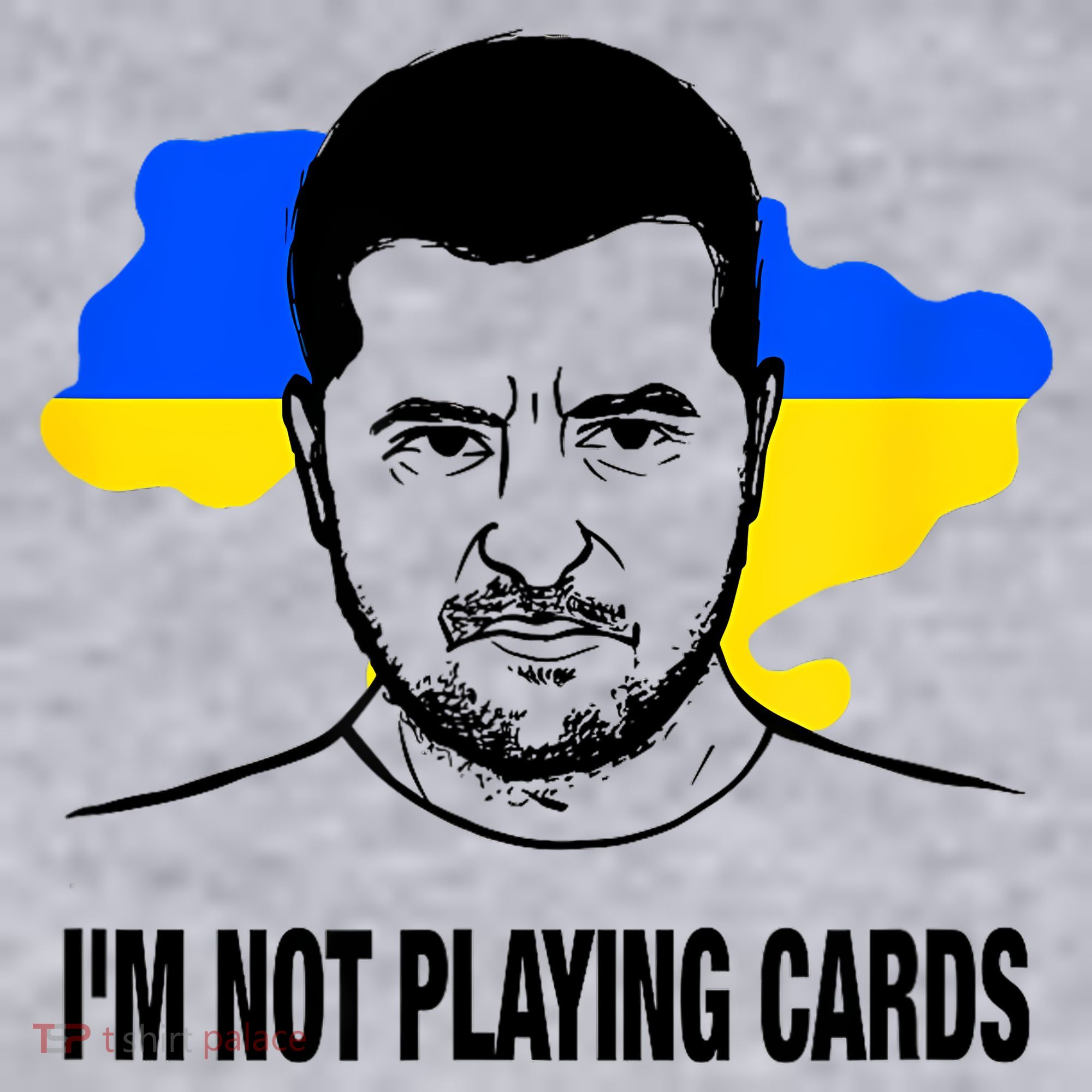 I;M Not Playing Cards Zelensky Ukrainian Flag Women's Sweatshirt