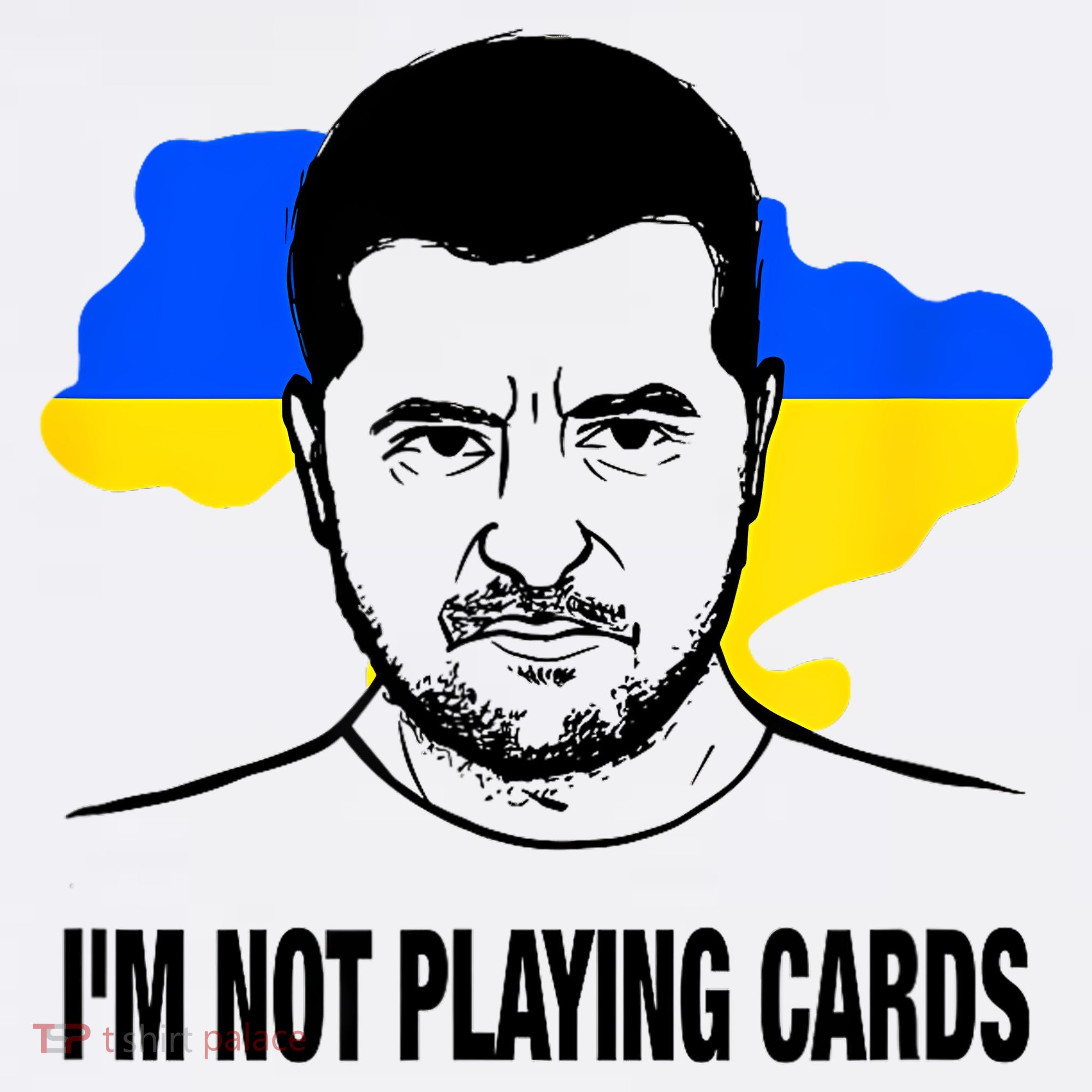 I;M Not Playing Cards Zelensky Ukrainian Flag Women's Hoodie
