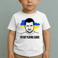 I;M Not Playing Cards Zelensky Ukrainian Flag Toddler T-Shirt thumb 2