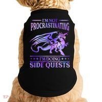 I'm Not Procrastinating I'm Doing Side Quests Dragons Master  Doggie Tank thumb 0
