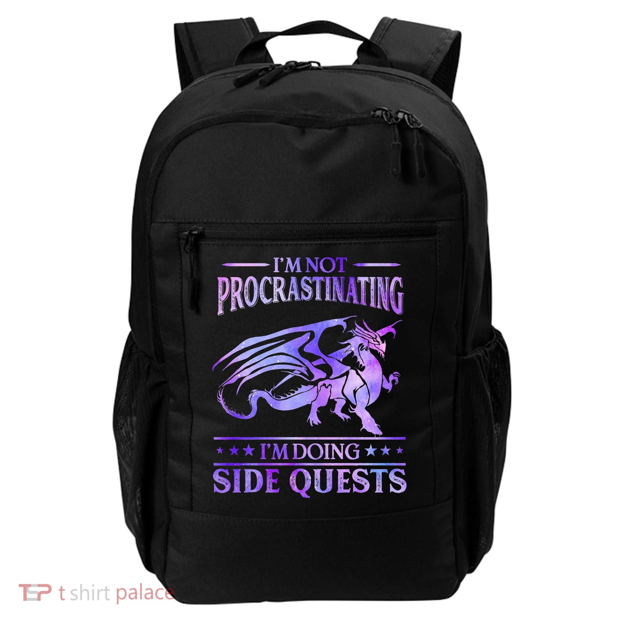 I'm Not Procrastinating I'm Doing Side Quests Dragons Master  Backpack