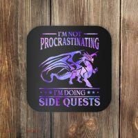 I'm Not Procrastinating I'm Doing Side Quests Dragons Master  Coaster thumb 0