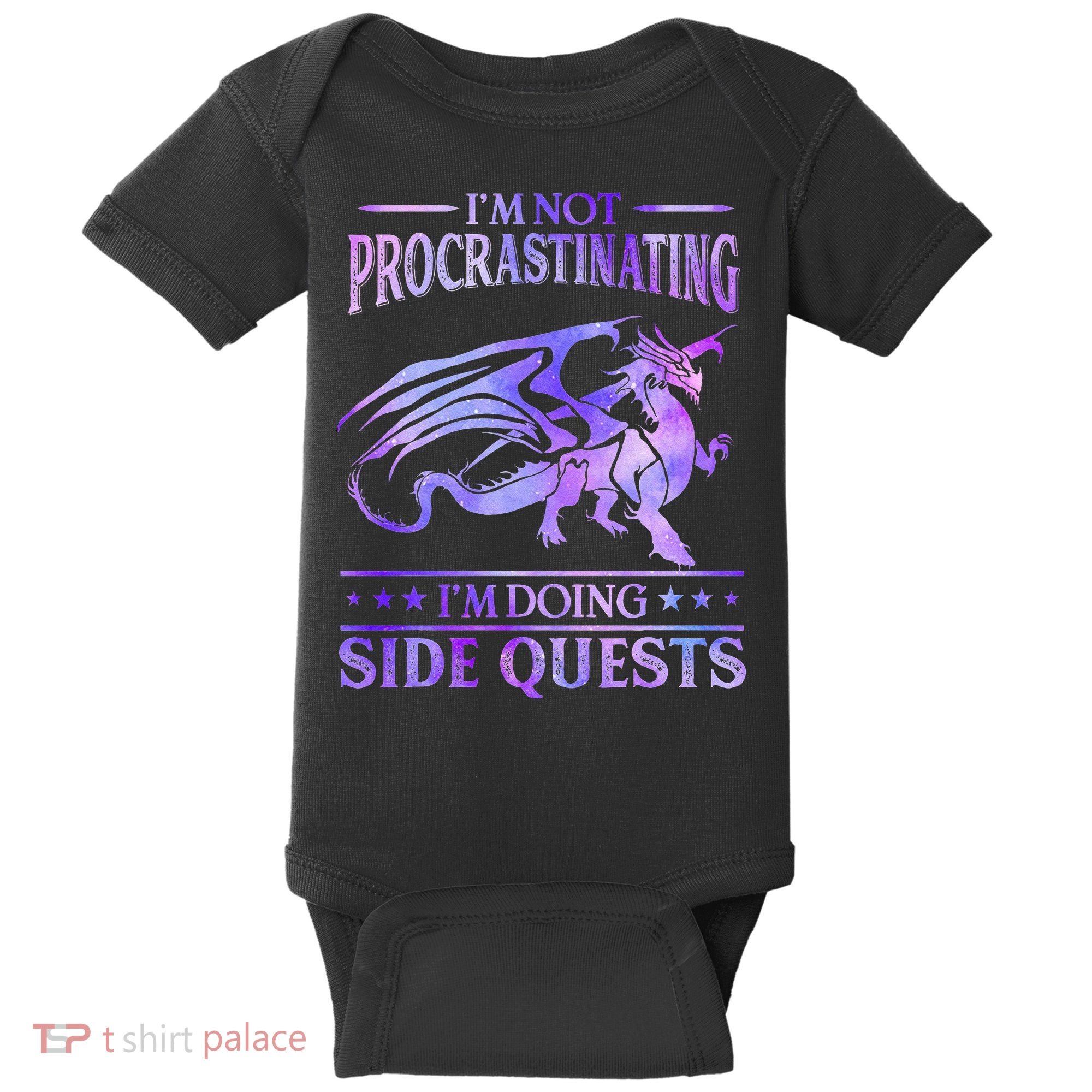 I'm Not Procrastinating I'm Doing Side Quests Dragons Master  Baby Bodysuit