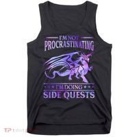 I'm Not Procrastinating I'm Doing Side Quests Dragons Master  Tank Top thumb 0