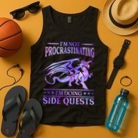 I'm Not Procrastinating I'm Doing Side Quests Dragons Master  Tank Top thumb 4