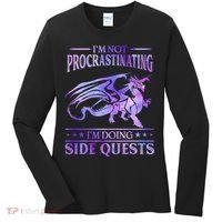 I'm Not Procrastinating I'm Doing Side Quests Dragons Master  Women's Long Sleeve Shirt thumb 0